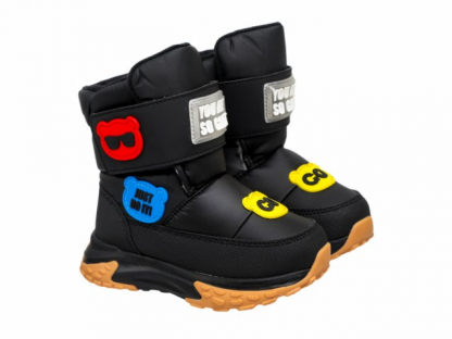 62-2075C2 Чёрный / бежевый 25-2,26-2,27-2,28-2,29-2,30-2 Indigo kids П/сапоги Повсед Дутики Иск.мат, Нат.шерсть, ЭВА / ТЭП Зима Муж