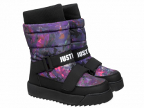 62-3090B Чёрный / фиолетовый 31-2,32-2,33-2,34-2,35-2,36-2 Indigo kids Сапоги Повсед Дутики Иск.мат, Нат.шерсть, ЭВА / ТЭП Зима жен