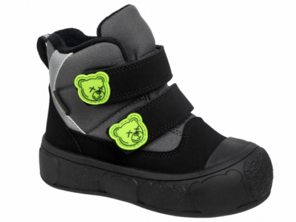 70-1025G Серый / чёрный 26-2,27-2,28-2,29-2,30-2 Indigo kids Ботинки Повсед Оксфорд Иск.мат, Мемб/нат.шерсть, ТЭП В/О Муж