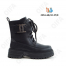 RC51_W2354-4A Чёр МОНО Кол-во-1 Boys and Girls Ботинки Повсед Дерби Иск.мат, Нат.шерсть, ТПР (TPR-Термопластичная резина) Зима жен