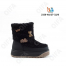 RC51_W2326-4A Чёр МОНО Кол-во-1 Boys and Girls П/сапоги Повсед Дутики Иск.мат, Нат.шерсть, ТПР (TPR-Термопластичная резина) Зима жен