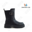 RC51_W2354-9A Чёр МОНО Кол-во-1 Boys and Girls Ботинки Повсед Веллингтон Иск.мат, Нат.шерсть, ТПР (TPR-Термопластичная резина) Зима жен