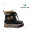 RC51_W2326-7A Чёр МОНО Кол-во-1 Boys and Girls Ботинки Повсед Дерби Иск.мат, Нат.шерсть, ТПР (TPR-Термопластичная резина) Зима жен