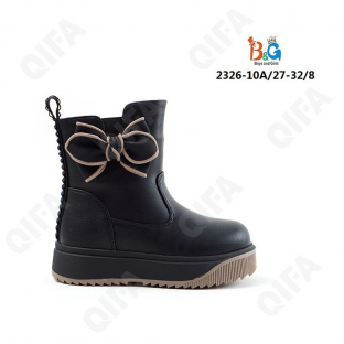 RC51_W2326-10A Чёр 27-1,28-1,29-2,30-2,31-1,32-1 Boys and Girls П/сапоги Повсед Веллингтон Иск.мат, Иск.шерсть, ТПР (TPR-Термопластичная резина) Зима