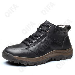 CC4114_WM9988-1L Чёр 40-1,41-2,42-2,43-3,44-2 ELANHUO Ботинки Повсед Оксфорд Нат.кожа, Байка/Флис, Резина В/О Муж