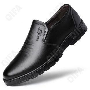 CC4114_W716-1 Чёр 38-2,39-2,40-2,41-2,42-2 ELANHUO П/ботинки Повсед Слипоны Нат.кожа, Кожподклад, Резина В/О Муж