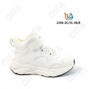 RC51_2358-2C Бел 31-1,32-1,33-2,34-2,35-1,36-1 Boys and Girls Ботинки Повсед Оксфорд Иск.мат, Нат.шерсть, ТПР (TPR-Термопластичная резина) Зима жен