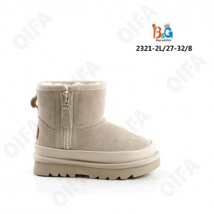 RC51_2321-2L Беж 27-1,28-1,29-2,30-2,31-1,32-1 Boys and Girls П/сапоги Повсед Угги Иск.мат, Иск.шерсть, ТПР (TPR-Термопластичная резина) Зима жен