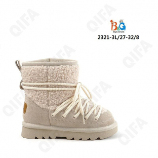 RC51_2321-3L Беж 27-1,28-1,29-2,30-2,31-1,32-1 Boys and Girls П/сапоги Повсед Угги Иск.мат, Иск.шерсть, ТПР (TPR-Термопластичная резина) Зима жен