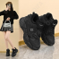 CC4812_JY-K819-5-1 Чёр 36-2,37-2,38-2,39-3,40-3 C A i C A iLAi Ботинки Актив.отдых Кроссовки Иск.мат, Иск.мех, ПУ-Нитрил (Полиуретан-Нитрил) Зима жен