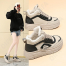 CC4812_JY-W3630-1 Чёр 36-2,37-2,38-2,39-3,40-3 C A i C A iLAi Ботинки Актив.отдых Кроссовки Иск.мат, Иск.мех, ПУ-Нитрил (Полиуретан-Нитрил) Зима жен