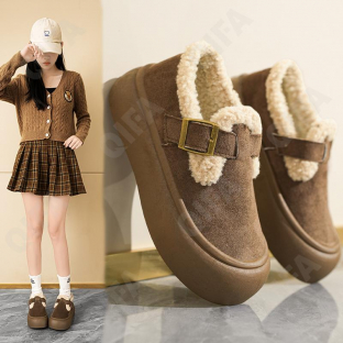 CC4812_JY-2100-1 хаки 36-2,37-2,38-2,39-3,40-3 C A i C A iLAi П/ботинки Повсед Слипоны Иск.мат, Иск.мех, ПУ-Нитрил (Полиуретан-Нитрил) Зима жен