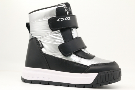 42542-1 Сереб 28-1,29-1,30-1,31-1,32-1 Kapika Ботинки Повсед Дутики Иск.мат, Мемб/нат.шерсть, ЭВА/ТЭП Зима жен