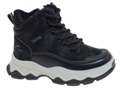 R350898668BK Чёр 27-1,28-2,29-1,30-1,31-2,32-1 Сказка Ботинки Повсед Оксфорд Иск.мат, Нат.шерсть Зима Муж