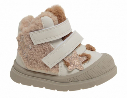 R905598705BE Беж 27-1,28-1,29-2,30-1,31-1,32-2 Сказка Ботинки Повсед Оксфорд Иск.мат, Нат.шерсть Зима жен