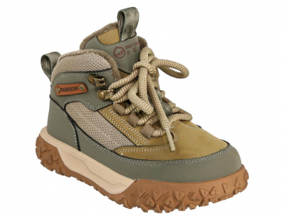 DQB_25-013_khaki 28-1,29-1,30-1,31-1,32-1,33-1,34-1,35-1 Kedberry Ботинки Повсед Оксфорд Иск.мат, Байка/Флис, Резина В/О Муж