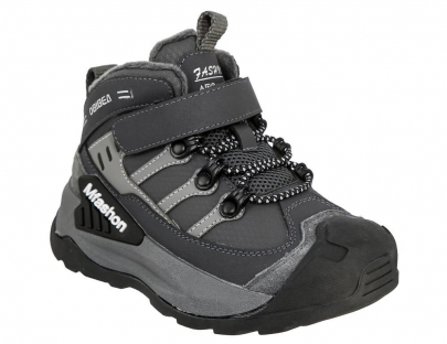 DQD_25-015_grey 28-1,29-1,30-1,31-1,32-1,33-1,34-1,35-1 Kedberry Ботинки Актив.отдых Оксфорд Иск.мат, Байка/Флис, ТЭП В/О Муж