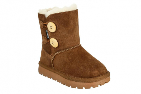 DQI_25-110_brown 27-1,28-1,29-1,30-1,31-1,32-1 Kedberry П/сапоги Повсед Угги Нат.кожа, Нат.шерсть, ТЭП Зима жен