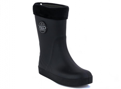 ERM_2410-06_black 35-1,36-1,37-1,38-1,39-1,40-1 Kedberry Сапоги Повсед Веллингтон ПВХ, Чулок Х/Б, Текстиль(30% хлопок, 70% ПЭ) В/О Муж
