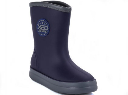 ERQ_2414-07_navy 32-2,33-2,34-2,35-2,36-2 Kedberry Сапоги Повсед Веллингтон ПВХ, Текстиль, ПВХ В/О Муж