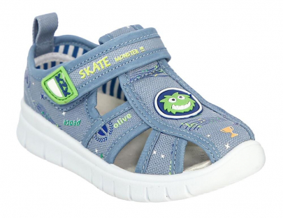 FEC_2410-05_blue 23-1,24-1,25-1,26-1,27-1,28-1,29-1,30-1 Kedberry П/ботинки Повсед Сандалеты Текстиль, Текстиль, ПВХ Лето Муж