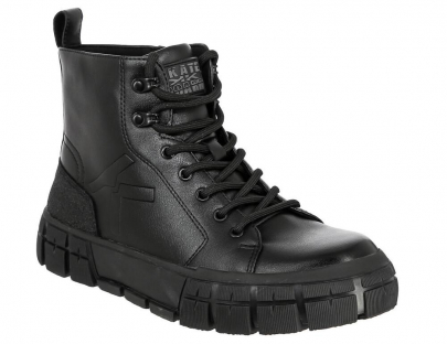 GKN_123_black 36-1,37-2,38-2,39-2,40-1 Kedberry Ботинки Повсед Дерби Иск.мат, Байка/Флис, Резина В/О Муж