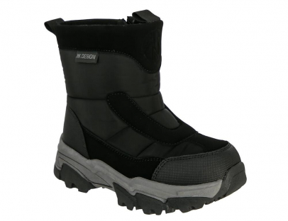 HZE_7245-1_black 28-1,29-1,30-1,31-1,32-1,33-1 Kedberry П/сапоги Повсед Дутики Иск.мат, Нат.шерсть, ТЭП Зима Муж