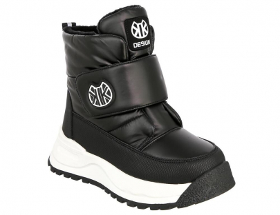 LCX_125-11_black 28-1,29-1,30-1,31-1,32-1,33-1 Kedberry Ботинки Повсед Дутики Иск.мат, Нат.шерсть, ТЭП Зима жен