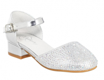 SHJ_2342-2_silver 24-1,25-1,26-1,27-1,28-1,29-1,30-1,31-1 Kedberry Туфли Празд Mary Jane Иск.мат, Кожподклад, Резина Лето жен