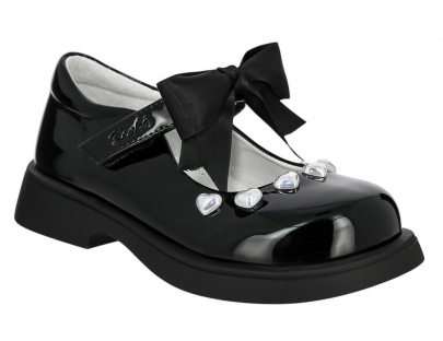 YLA_22725-07_black 29-1,30-1,31-1,32-1,33-1,34-1 Kedberry Туфли Школа Mary Jane Иск.мат, Кожподклад, ТЭП Лето жен