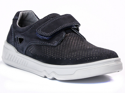 AJE_2030-65_navy 32-1,33-1,34-1,35-1,36-1,37-1 Kenka П/ботинки Школа Дерби Нат.кожа, Кожподклад, ПУ Лето Муж