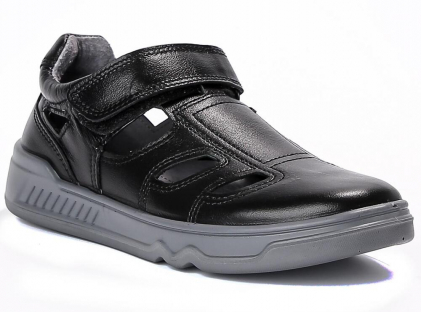 AJH_4030-22_black 38-2,39-2,40-2 Kenka П/ботинки Школа Сандалеты Нат.кожа, Кожподклад, ПУ Лето Муж