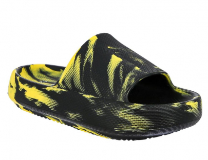 DGY_3415_black-yellow 30-1,31-1,32-1,33-1,34-1,35-1 Kenka Туфли Пляж Шлепанцы/Пантолеты ЭВА, Без подклада, ЭВА Лето Муж