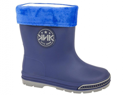 EWT_40829_navy 28-2,29-2,30-2,31-2,32-2,33-2,34-2,35-2 Kenka Сапоги Повсед Веллингтон ПВХ, Чул.Флис, ПВХ В/О Муж