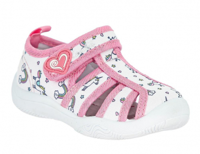 FIM_302-25-2_white 24-1,25-1,26-1,27-1,28-1,29-1 Kenka П/ботинки Повсед Сандалеты Текстиль, Текстиль, ПВХ Лето жен