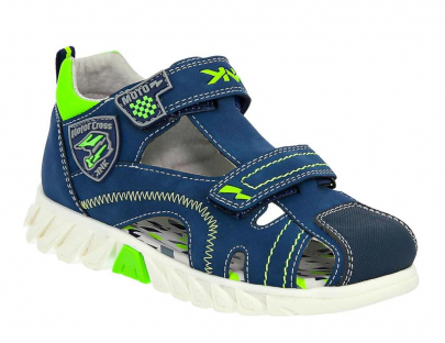 FVO_82217-8_navy 25-1,26-1,27-1,28-1,29-1,30-1 Kenka П/ботинки Школа Сандалеты Иск.мат, Кожподклад, ТЭП Лето Муж