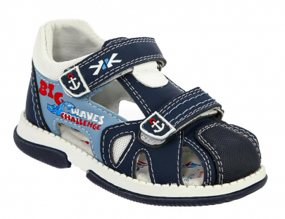 HEF_24-10_navy-blue 23-1,24-1,25-1,26-1,27-1,28-1 Kenka П/ботинки Повсед Сандалеты Иск.мат, Кожподклад, ТЭП Лето Муж