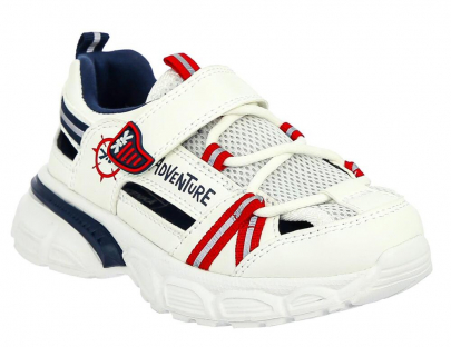 IMV_2413_white 27-1,28-1,29-1,30-1,31-1,32-1 Kenka П/ботинки Актив.отдых Кроссовки Иск.мат, Текстиль, ЭВА Лето Муж