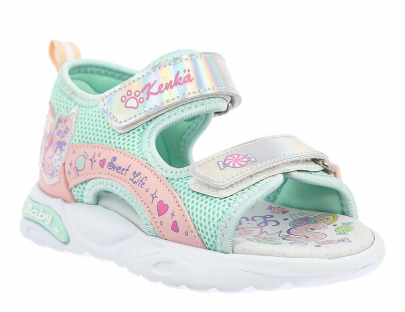 LCB_2425-12_biruza 23-2,24-2,25-2,26-2,27-2 Kenka Туфли Актив.отдых Сандалеты Иск.мат, Текстиль, ЭВА Лето жен