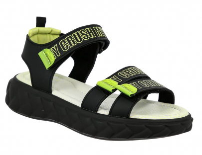 LCG_2425-27_black-salad 29-1,30-2,31-3,32-2,33-2,34-2 Kenka Туфли Повсед Сандалии Иск.мат, Кожподклад, ПУ Лето жен