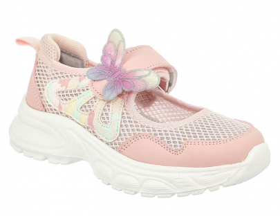 LCL_2425-40_pink 27-1,28-1,29-1,30-1,31-1,32-1 Kenka Туфли Повсед Mary Jane Текстиль, Без подклада, ЭВА Лето жен