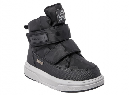 PUH_6395_black 28-1,29-1,30-1,31-1,32-1,33-1 Kenka Ботинки Повсед Дутики Иск.мат, Мемб/нат.шерсть, ЭВА/ТЭП Зима Муж