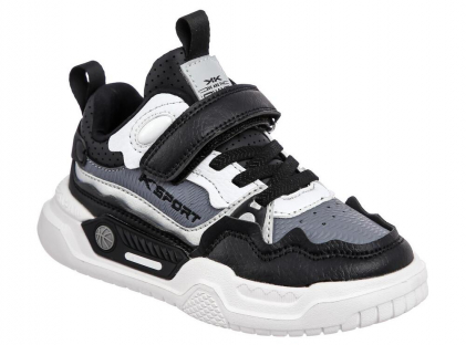 QLD_23808_black 31-1,32-1,33-1,34-1,35-1,36-1 Kenka П/ботинки Актив.отдых Кроссовки Иск.мат, Текстиль, ЭВА/ТЭП В/О Муж