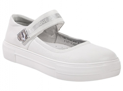 TVM_375-88_white 35-1,36-1,37-1,38-1,39-1,40-1 Kenka Туфли Повсед Mary Jane Иск.мат, Кожподклад, ТЭП Лето жен