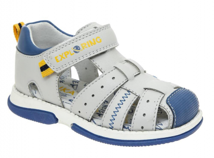 XHR_24206_grey 23-1,24-1,25-1,26-1,27-1,28-1 Kenka П/ботинки Повсед Сандалеты Иск.мат, Кожподклад, ТЭП Лето Муж