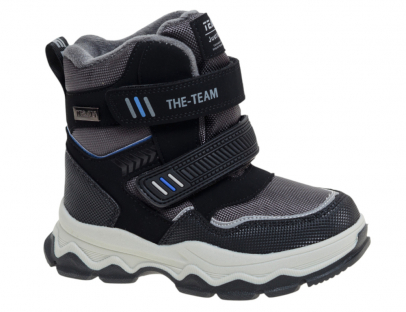 R350898666BKGR Чёр и сер 27-1,28-2,29-1,30-1,31-2,32-1 Сказка Ботинки Повсед Оксфорд Иск.мат, Нат.шерсть Зима Муж