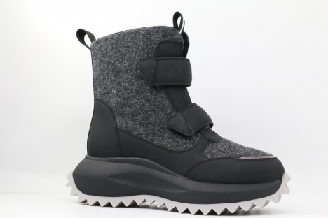 00213-1 Чёр 36-1,37-1,38-1,39-1,40-1 Kapika Ботинки Повсед Валенки Войлок, Нат.шерсть, полиуретан/резина Зима жен