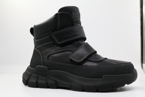 63317ш-1 Чёр 33-1,34-1,35-1,36-1,37-1,38-1 Kapika Ботинки Повсед Оксфорд Нат.кожа, Нат.шерсть, Резина Зима Муж