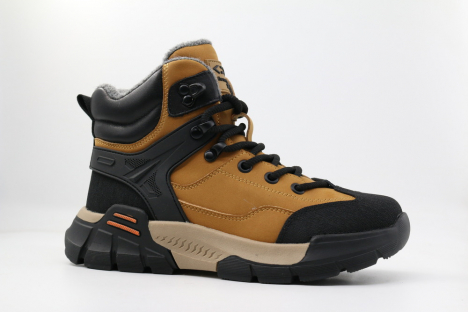 63321шк-2 черный-желтый 33-1,34-1,35-1,36-1,37-1 Kapika Ботинки Повсед Оксфорд Нат.кожа, Нат.шерсть, Резина Зима Муж