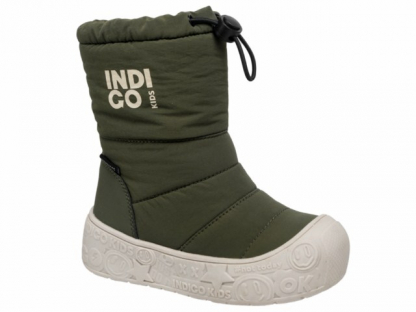 70-2045B хаки 28-2,29-2,30-2,31-2,32-2 Indigo kids П/сапоги Повсед Дутики Иск.мат, Мемб/нат.шерсть, ТЭП Зима Муж